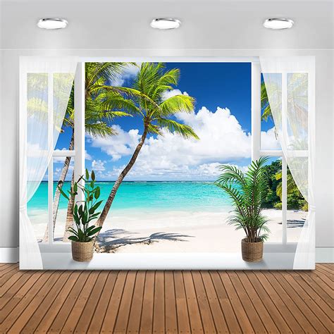 Buy Moca Tropical Beach Backdrop X Ft Beach Window Summer Seaside