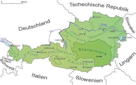 Topographische karte von österreich topographic map of austria. Sehenswürdigkeiten in der Steiermark | Länder ...