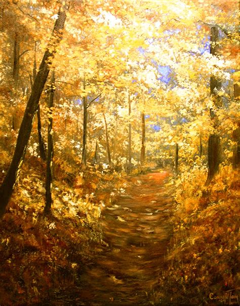 Gorgeous Oil Painting Of Autumn Leaves In 2019 Painting Art Oil