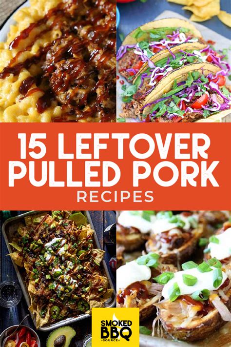 This easy skillet dish uses pork loin, but you can use any leftover simply flavored cooked pork. 15 Leftover Pulled Pork Recipes - Smoked BBQ Source