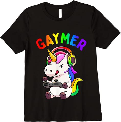 New Gaymer Gay Pride Flag Lgbt Gamer Lgbtq Gaming Unicorn T T Shirts