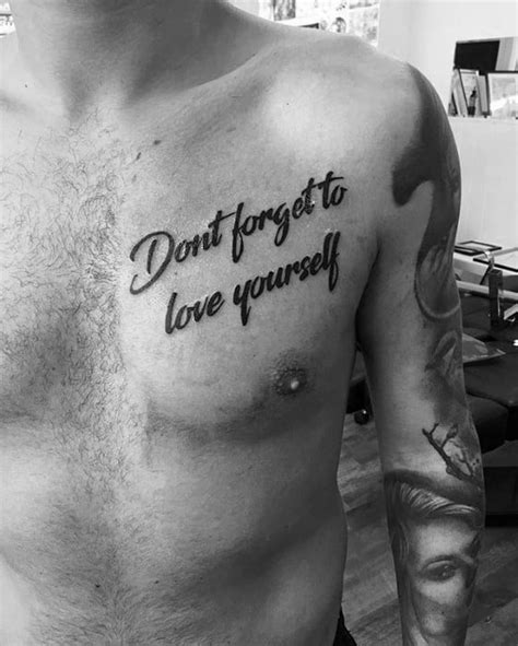 Chest Piece Tattoos Quotes For Guys