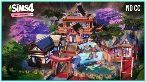 Japanese Dream Mansion No Cc Sims 4 Speed Build Kate Emerald