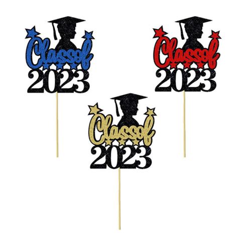Class Of 2023 Cake Topper Congrats Grad 2023 Graduation Party Supply