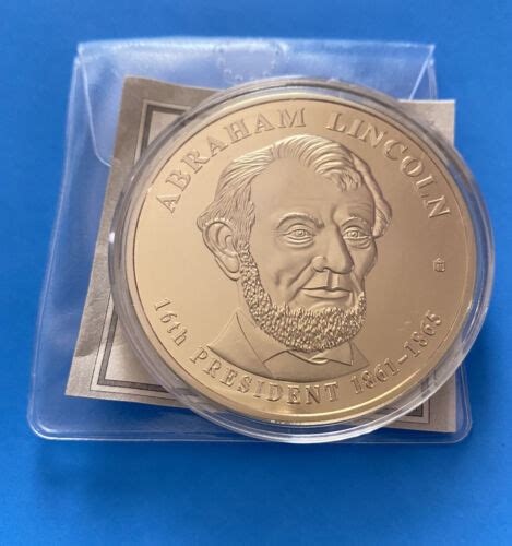 American Mint Abraham Lincoln Presidential Dollar Trials 24k Gold Proof