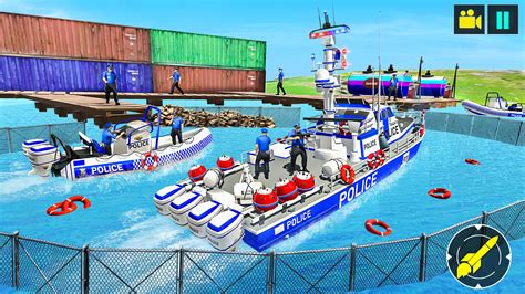 Police Speed Boat Crime Shooting Game City Mafia Gangster Chase