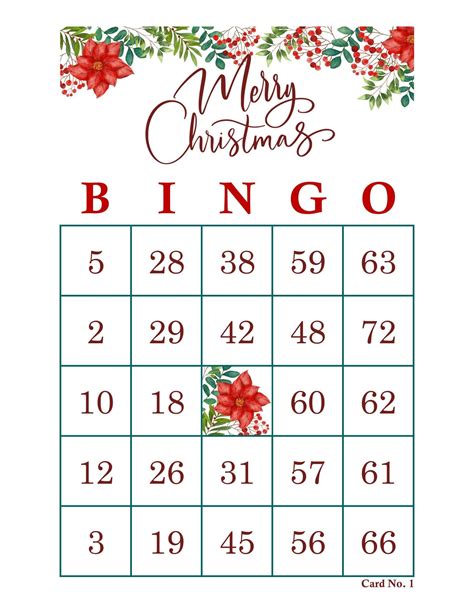 500 Christmas Bingo Cards Pdf Download 1 And 2 Per Page Instant