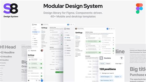 S8 Design System Figma Library Components And Templates Youtube