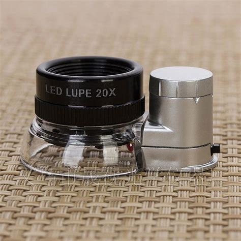 Portable Pocket Cylindrical Magnifier Optics Glass Lens Jewelry