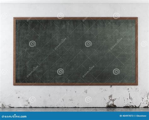 Class Room With Blackboard Stock Illustration Illustration Of Blank