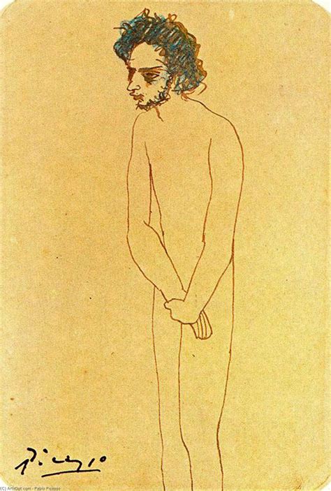 Gravura De Qualidade De Museu Retrato De Nude Casagemas Por Pablo Picasso Inspirado Por