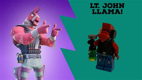 Lt John Llama Leads The Llamas To Victory Lego Fortnite Youtube