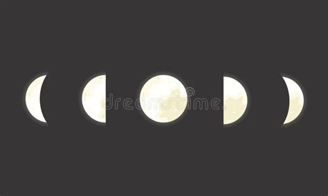 Vector Moon Phases Stock Vector Illustration Of Galaxy 45837170