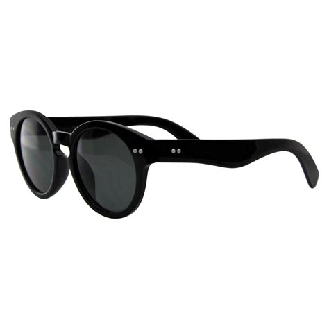 Emblem Eyewear Dapper Vintage Inspired Round Keyhole Sunglasses