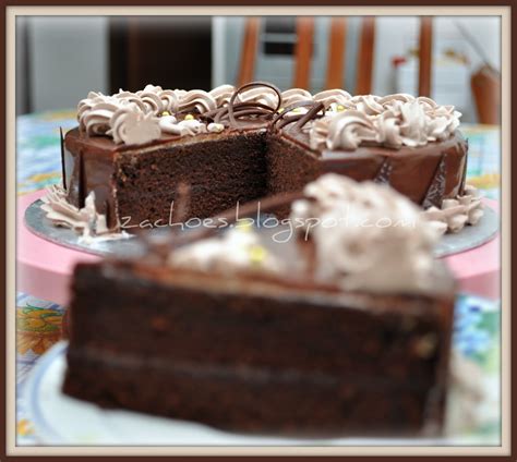 Perfect for a celebration or an afternoon tea. AkuZack: Resepi American Chocolate Cake