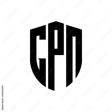 Vecteur Stock Gpm Letter Logo Design Gpm Modern Letter Logo With Black