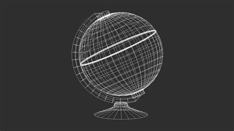 3d Model World Sphere Vr Ar Low Poly Cgtrader