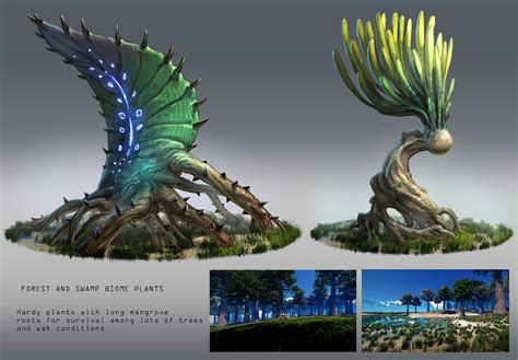 Artstation Plant Concepts Tyson Roberts Alien Plants Environment