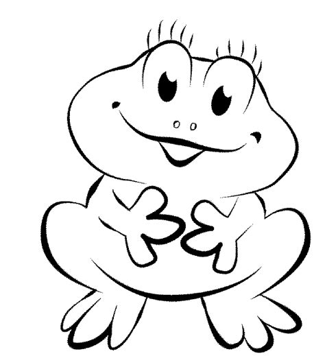 Print And Download Frog Coloring Pages Theme For Kids