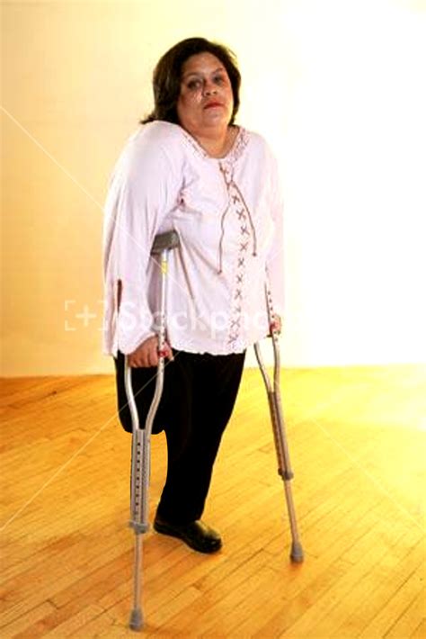 Plump Sak Amputee Women With Crutches Flickr