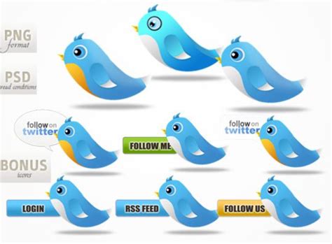 30 Free And Useful Twitter Icon Sets