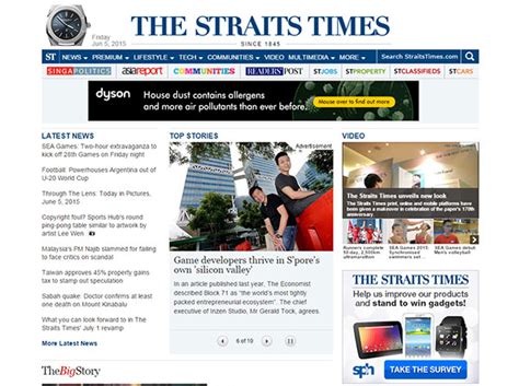 5.4241, 100.32648), also called the nstp group , is a newspaper publisher in malaysia. Come 1 July, The Straits Times will have a new look on ...
