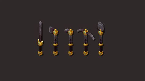 Fancy Netherite Tools Minecraft Texture Pack