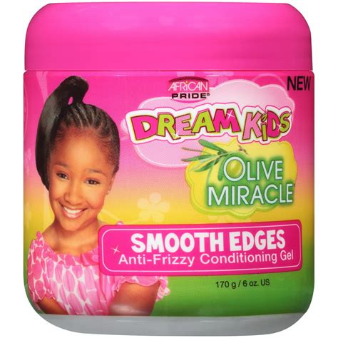 African Pride Dream Kids Olive Miracle Smooth Edges Hair Gel 6 Oz