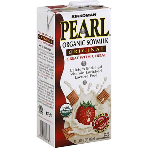 Kikkoman Pearl Original Organic Soymilk 32 Fl Oz Aseptic Pack