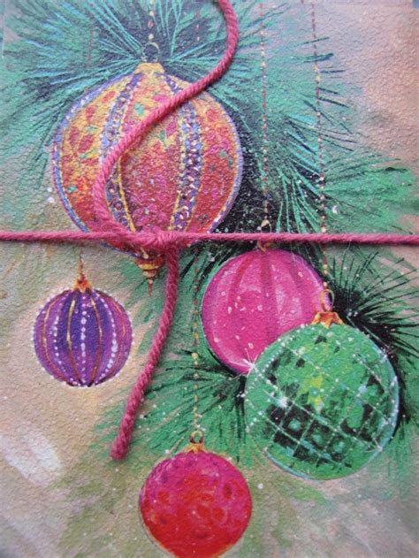 Vintage Christmas Card Pink Xmas Retro Christmas Christmas Magic