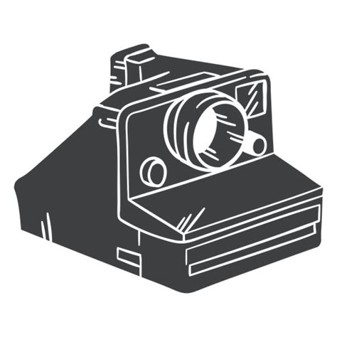 Black Polaroid Camera Transparent Png And Svg Vector File