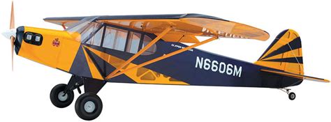 Super Flying Model Piper J 3 Cub Clipped Wing 23m Artf Gelbgrau
