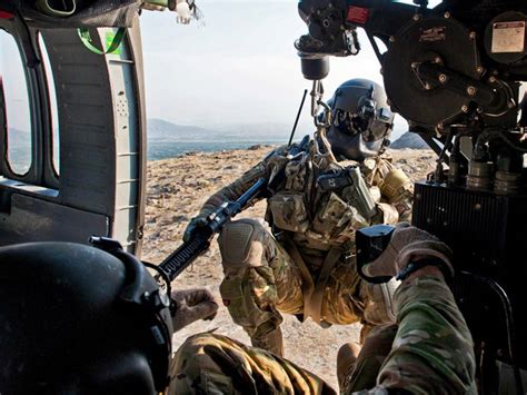 Door Gunner Mos And M60 Door Gunner In A Little Bird Circa 1967