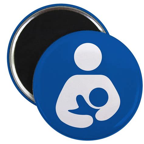 Bficon Med Round Magnet Breastfeeding Symbol Magnet Cafepress