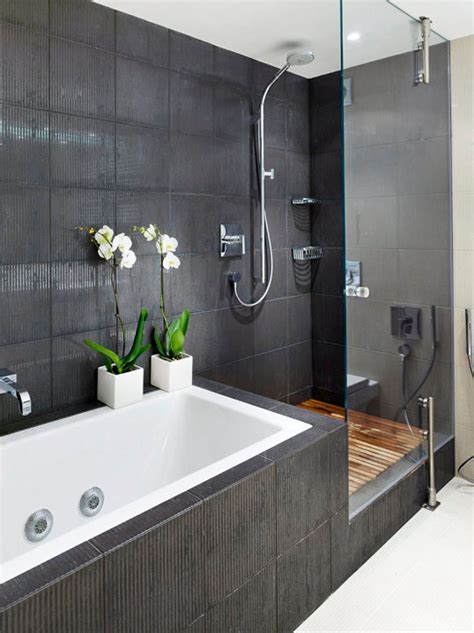 Heated marble flooring, custom plated nordic brass tapware, matt black. Contemporary Bathroom Designer Online Image - Home Sweet ...