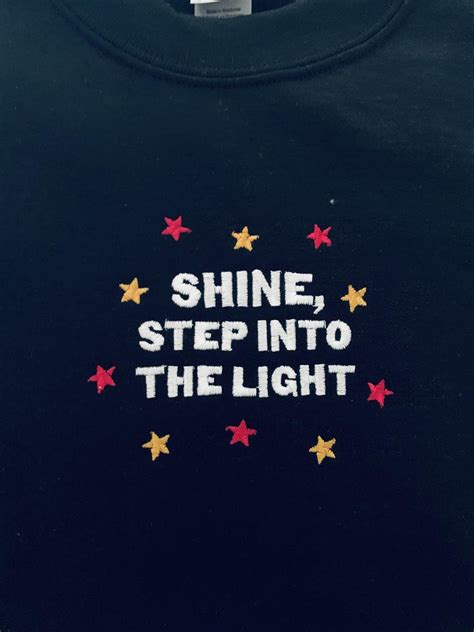 Lights Up Embroidered Sweatshirt Etsy