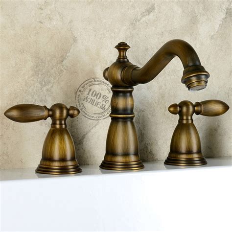 Well you're in luck, because here they come. Antique Brass Widespread Two Handles Bathroom Sink Faucet ...