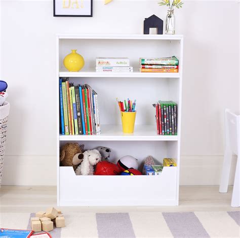 White Tatum Bookcase Storage Unit By Hip Kids Bookshelves Kids Kids