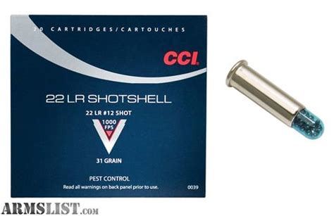 Armslist For Sale Cci 22lr Shotshell Ammo