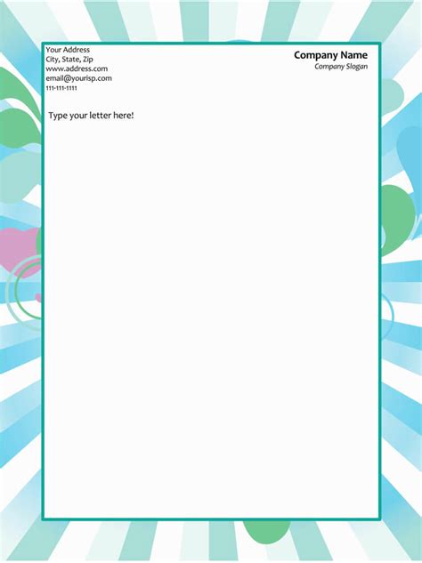 It adds a heading at the top of a sheet and a bottom line. 50+ Free Letterhead Templates (for Word) - Elegant Designs