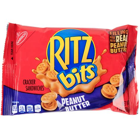 Nabisco Ritz Bits 1 Oz Peanut Butter Cracker Snack Pack 48case