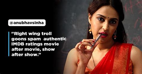 Swara Bhaskers Web Series Recorded Low Ratings Because She Opposes Bjp