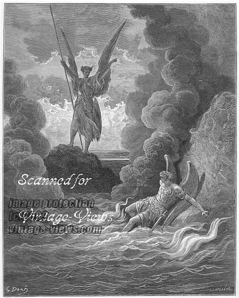 Satan And Beelzebub Gustave Dore Paradise Lost 1870 Antique