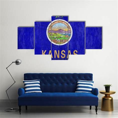 Kansas State Flag Multi Pan Wallart Flagswallart Kansasstate