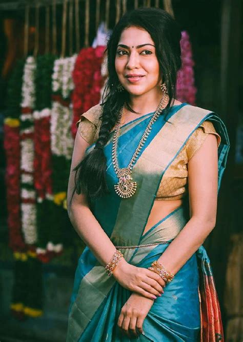 tamil tv actress ramya subramanian photos in green saree indian saree collection