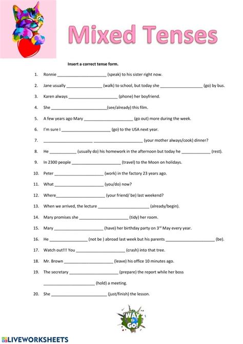 Past Tenses Online Worksheet For Primary You Can Do The Exercises Hot Sex Picture