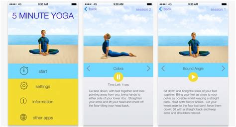This app was my favorite. Yoga apps that will help you stay on track