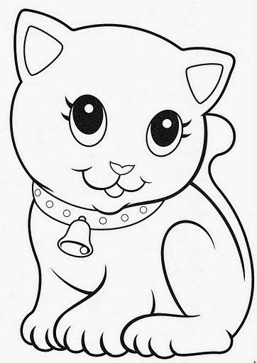 Dibujos De Gatitos Lindos Y Bonitos Para Colorear Dibujos Para Niños