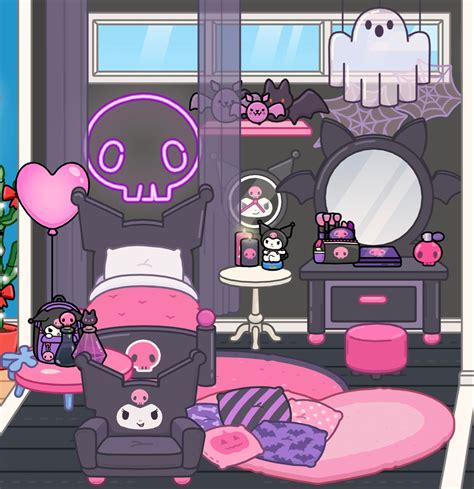 💜kuromi💜 Bedroom Tocaboca Ideas Hello Kitty Rooms Hello Kitty