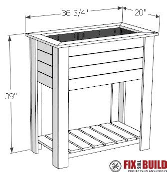 Or you can attach landscape fabric to the inside and plant directly! DIY Raised Planter Box | Plans & Video | FixThisBuildThat